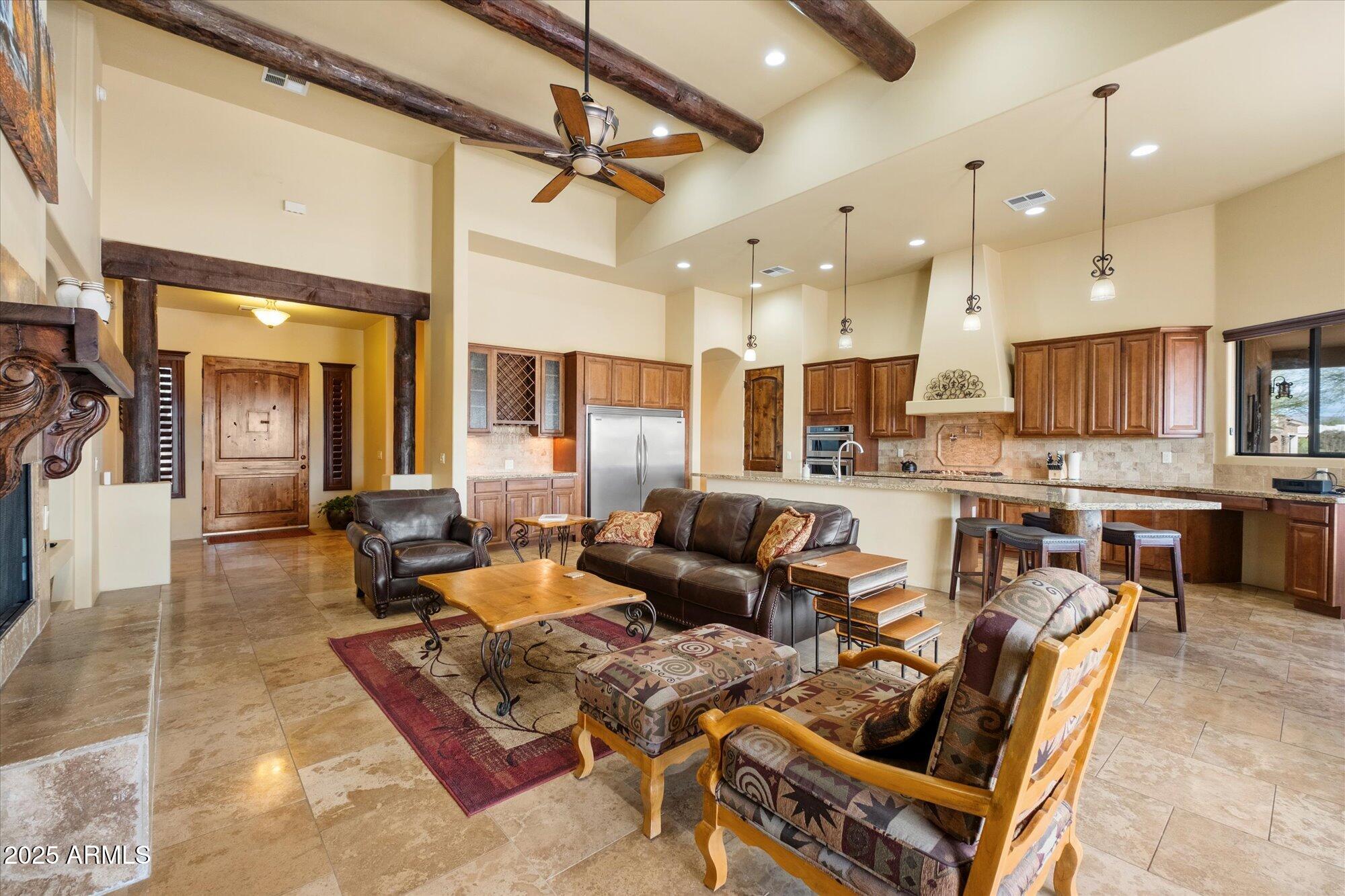 29317 North 164th Street Scottsdale, AZ 85262 - Photo 7 of 27 a living room with lots of furniture and kitchen view