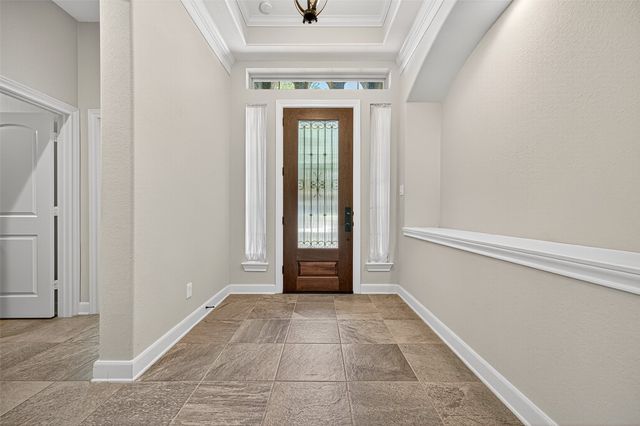 a view of an entryway door