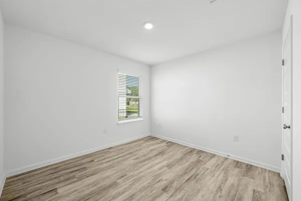 wooden floor in a room
