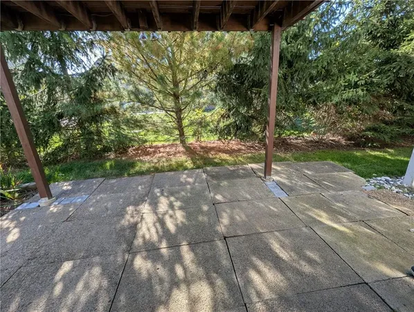 a view of a tree with a yard