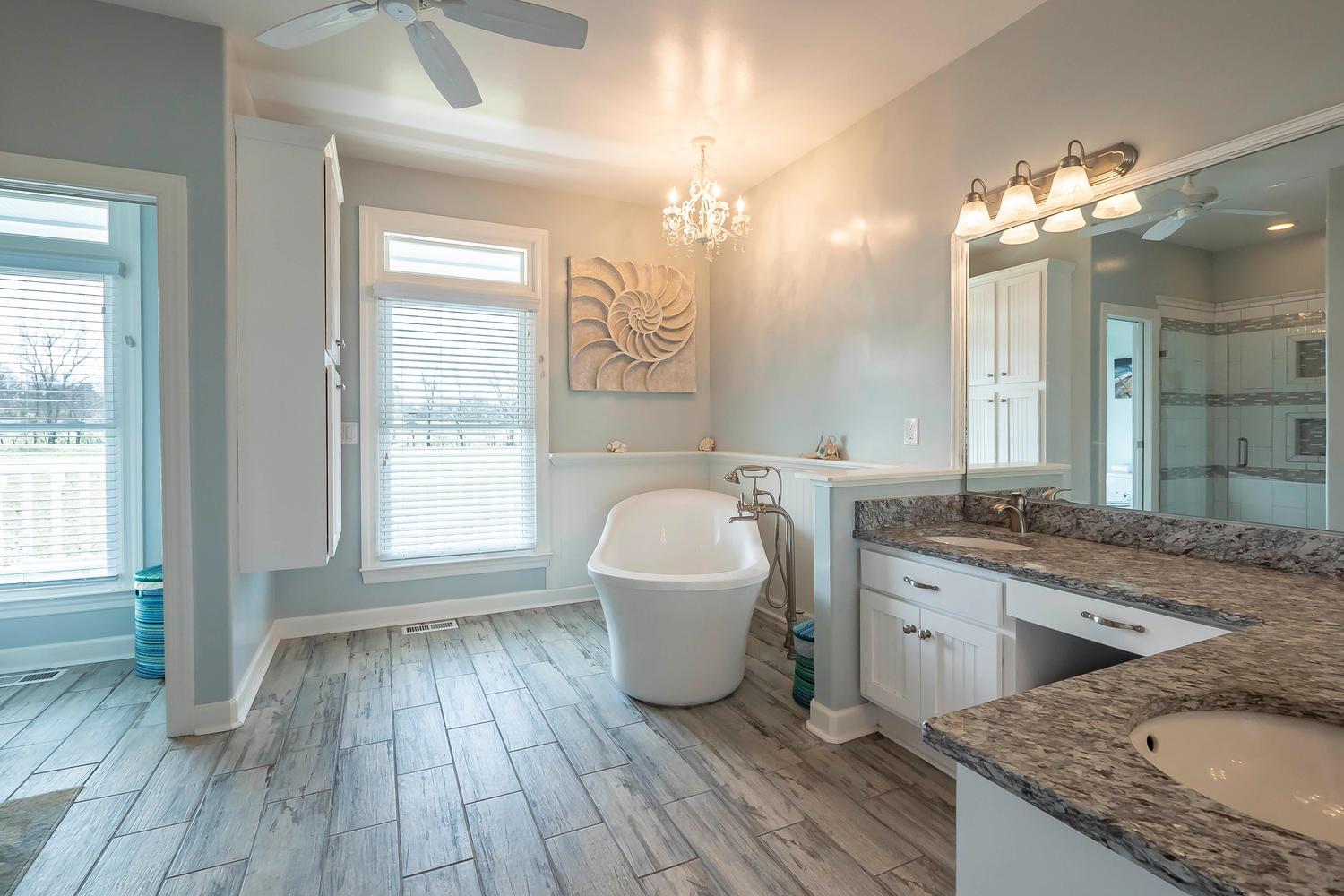 1438 Kittrell Road Franklin, TN 37064 - Photo 13 of 30 Master bathroom is completely renovated with new tub/shower/vanities/tile