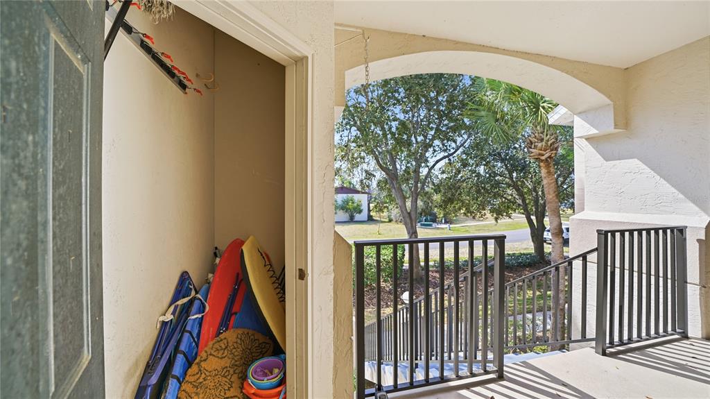705 Augusta Circle, Unit 705 St. Augustine, FL 32086 - Photo 35 of 53 a view of a balcony with furniture and floor to ceiling window