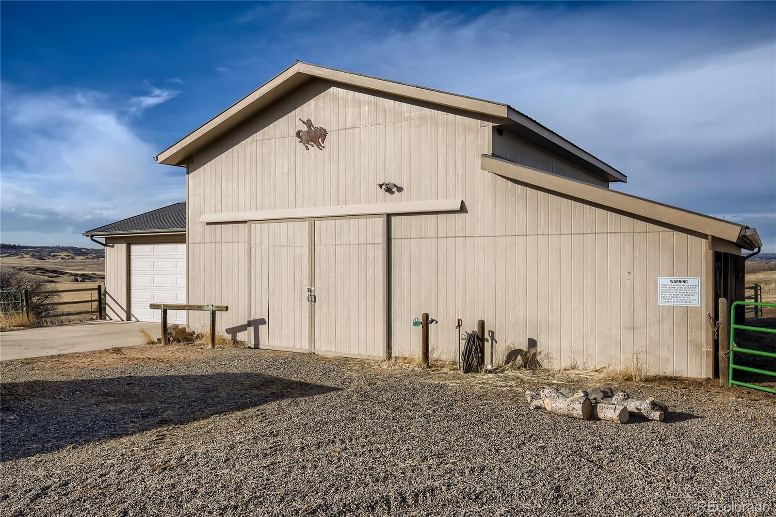 3961 Bear Canyon Circle Sedalia, CO 80135 - Photo 37 of 40 a front view of a house with windows