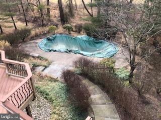 11067 Gaither Farm Road Ellicott City, MD 21042 - Photo 22 of 24 Pool in the backyard as seen from 2nd floor