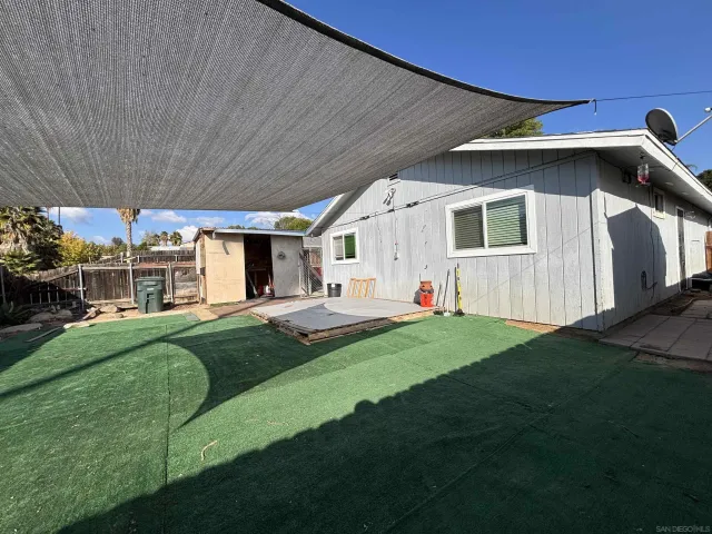 a backyard of a house