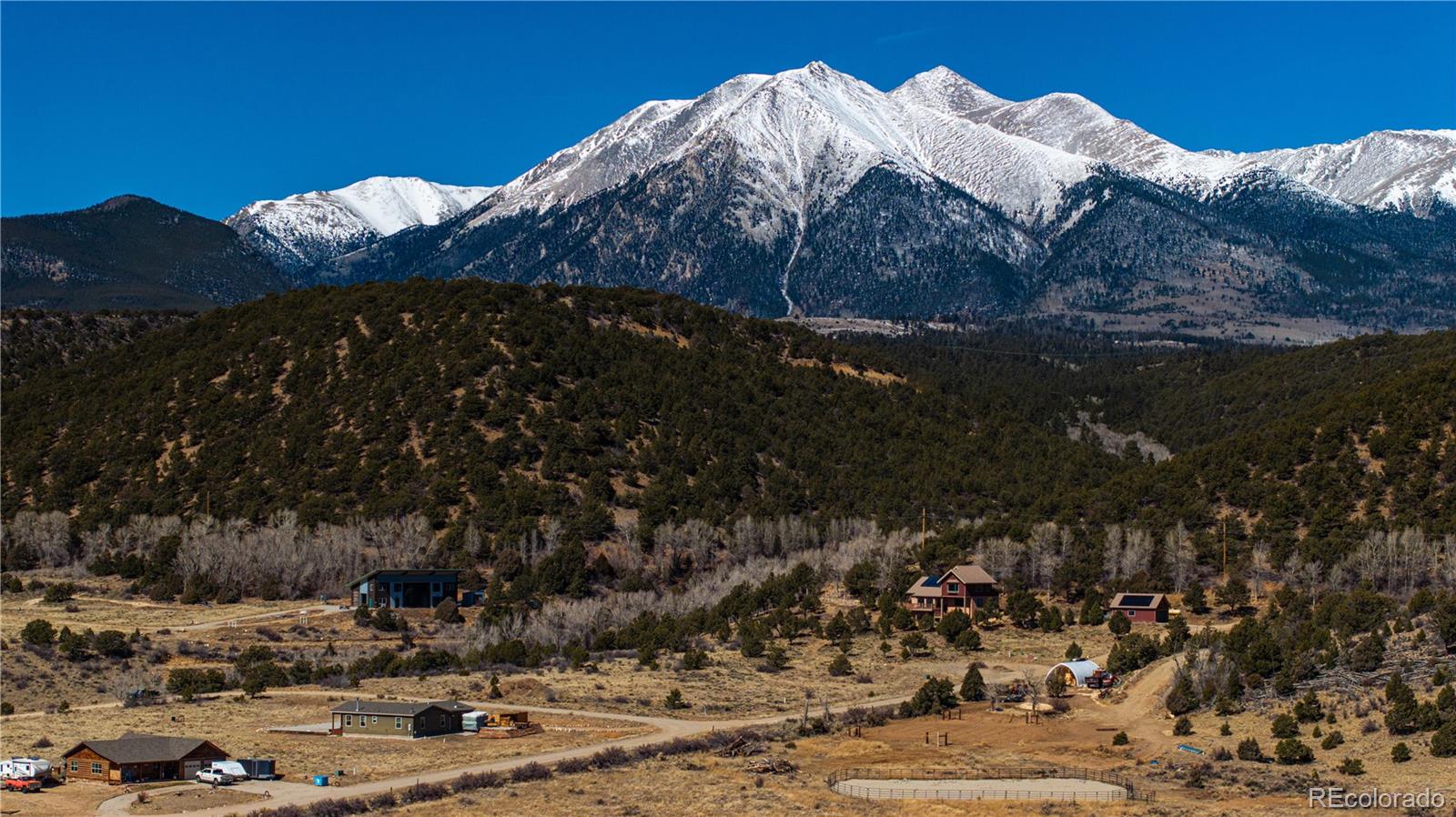 8209 Rocky Mountain Road Salida, CO 81201 - Photo 14 of 27 a view of a street with a yard