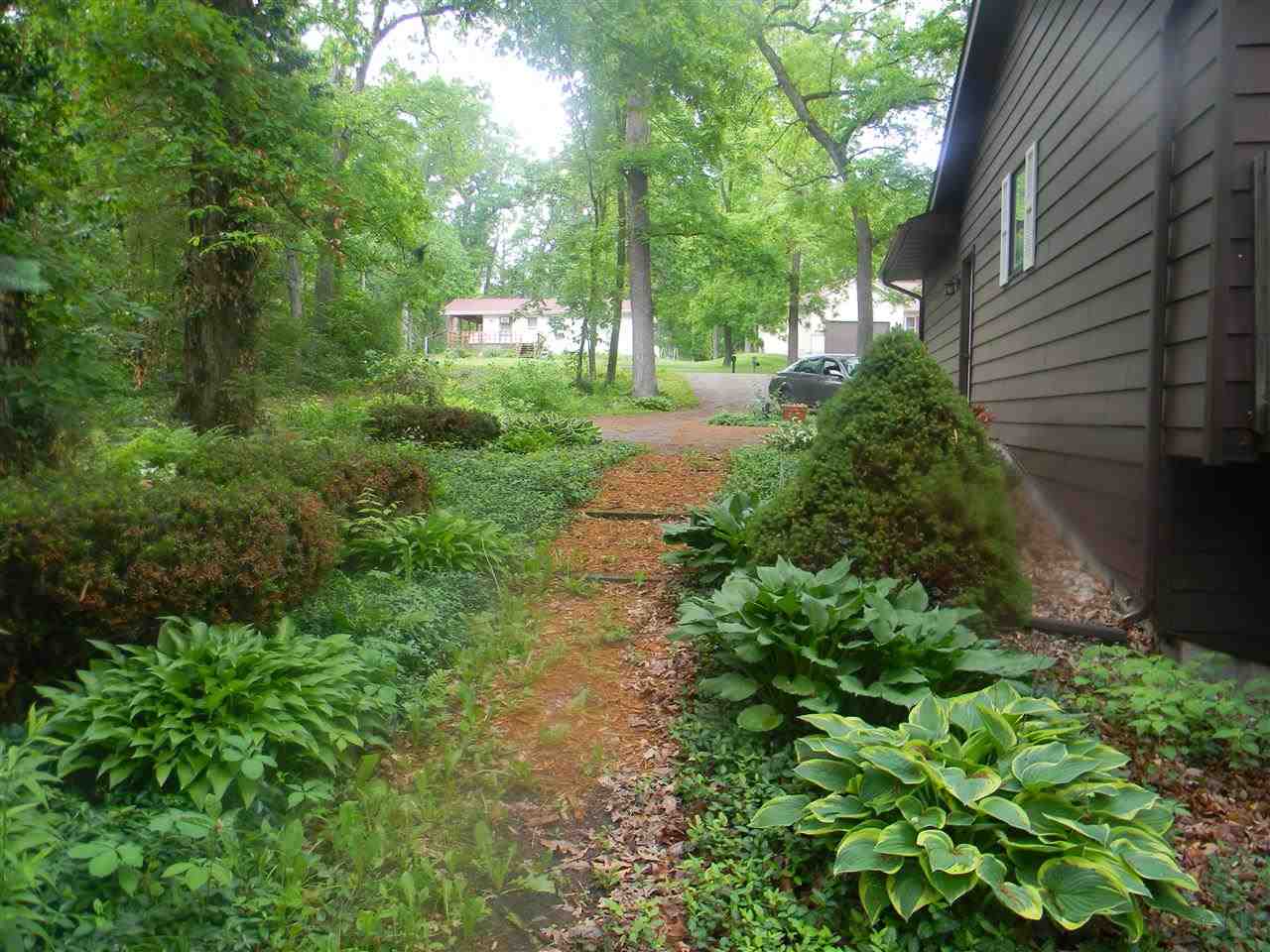 2150 Lake Summerset Road Davis, IL 61019 - Photo 8 of 18 a view of a yard with plants and large trees