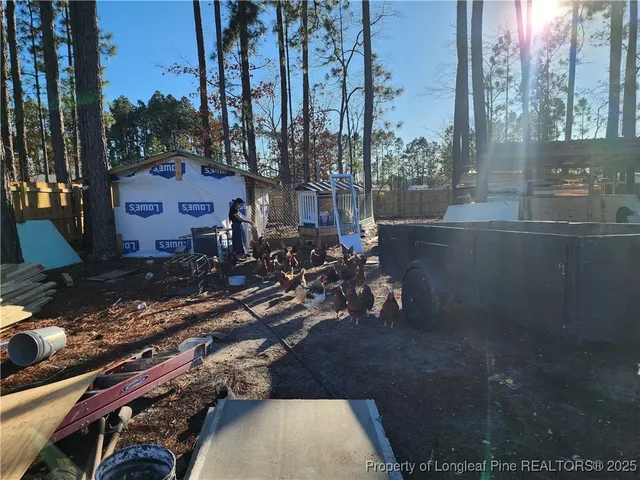 a city view with tall buildings