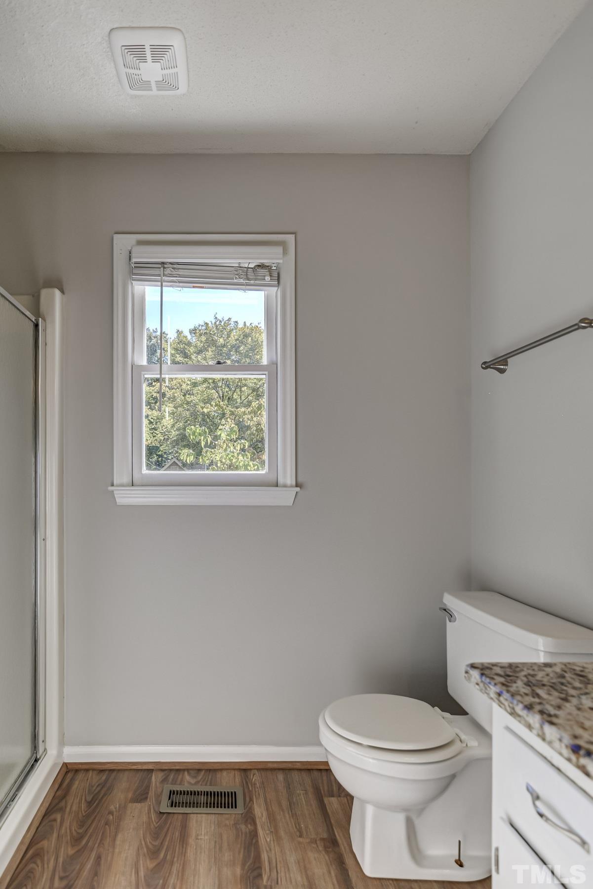 7400 Old Hundred Road Raleigh, NC 27613 - Photo 9 of 17 a bathroom with a granite countertop toilet and a sink