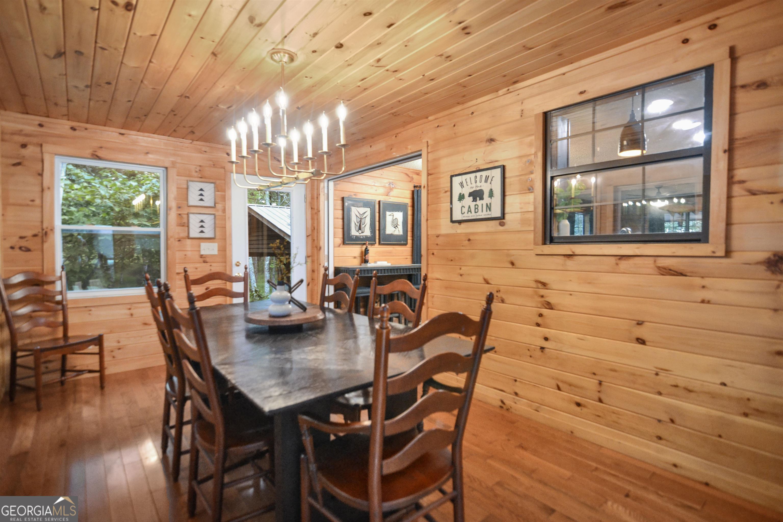 161 Old Dial Road Morganton, GA 30560 - Photo 14 of 40 a view of a dining room with furniture window and wooden floor