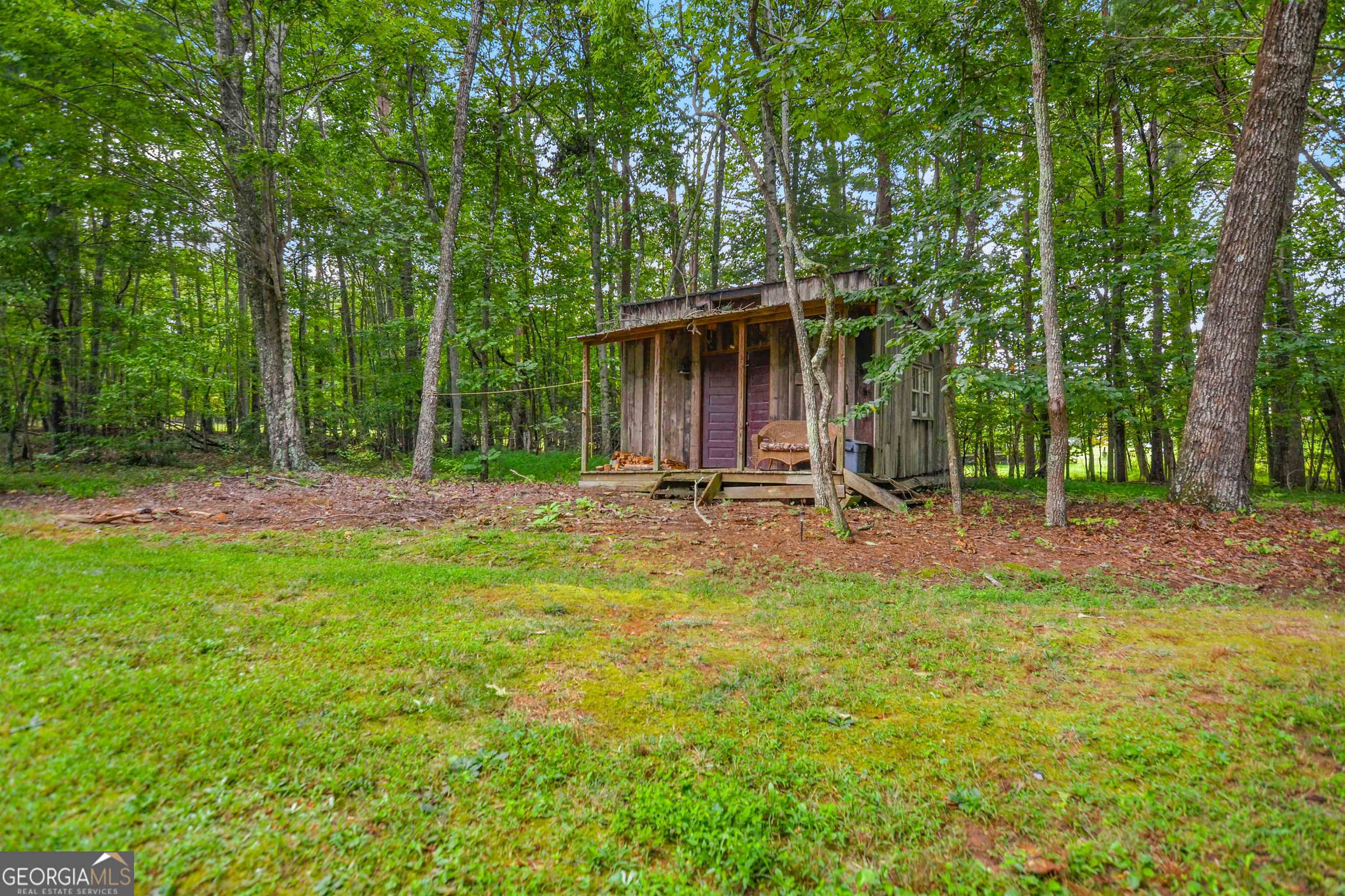 161 Old Dial Road Morganton, GA 30560 - Photo 40 of 40 a view of backyard with a barn and large trees