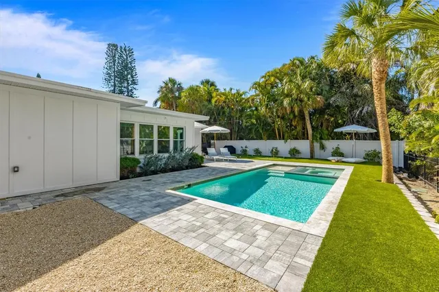 a view of outdoor space yard swimming pool and patio