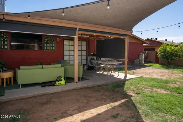 a front view of a house