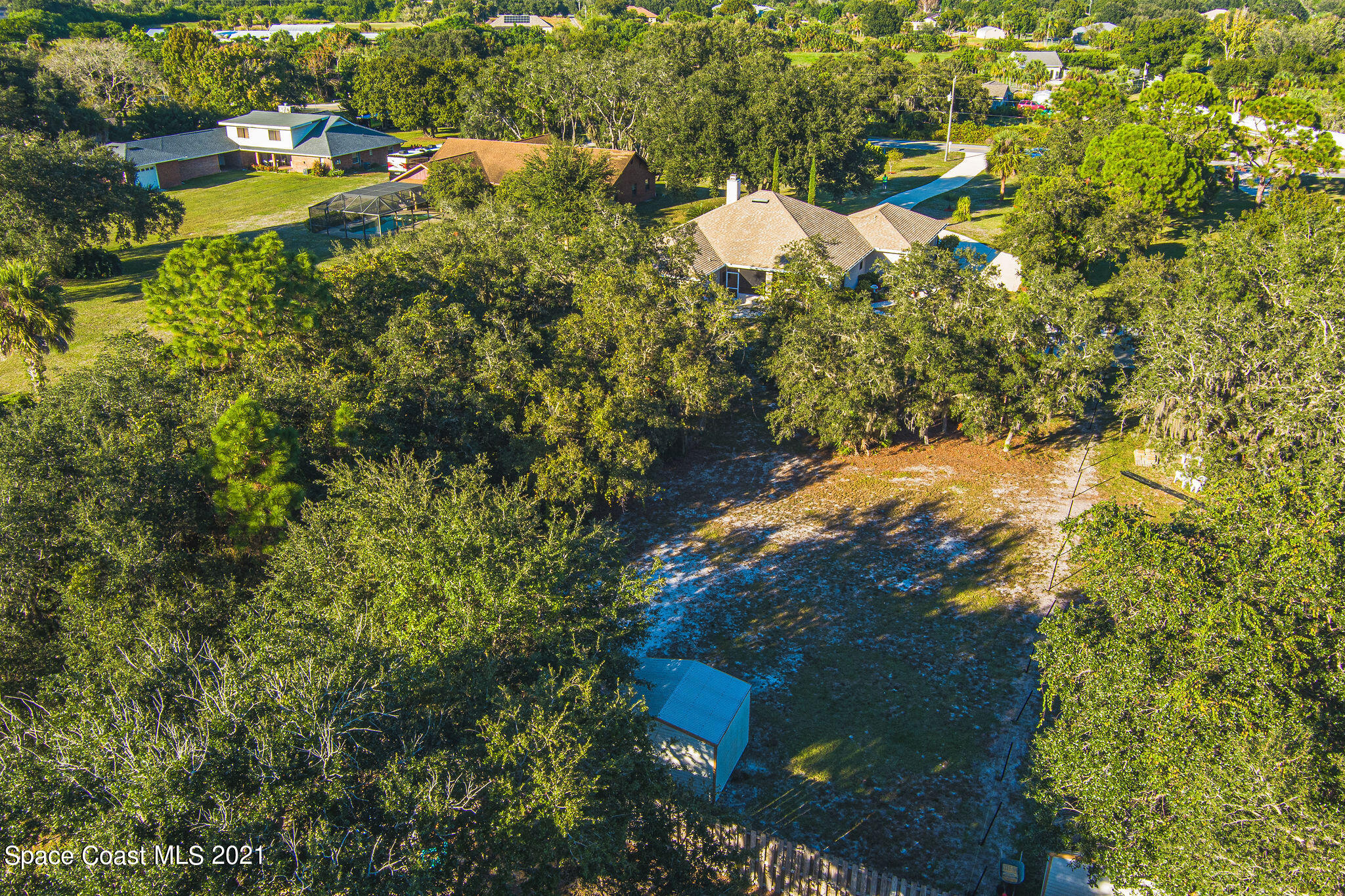 3748 Turtle Mound Road Melbourne, FL 32934 - Photo 64 of 68 a view of a tree with a yard