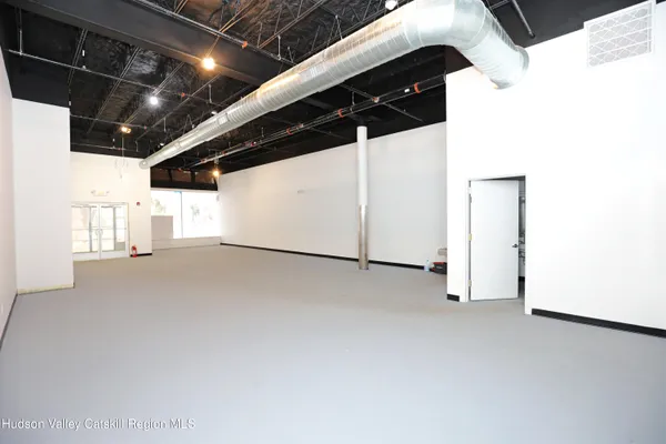 a view of a garage