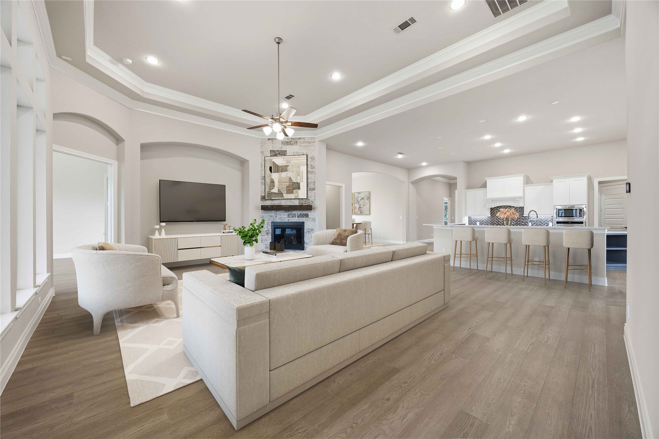 17564 Watercolor Way Conroe, TX 77302 - Photo 8 of 42 Living room virtually staged