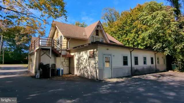 a view of a house with a patio
