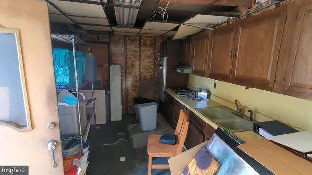 a view of storage and utility room