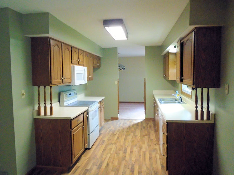 202 Linder Lane Rochelle, IL 61068 - Photo 2 of 17 a kitchen with a sink stove and cabinets