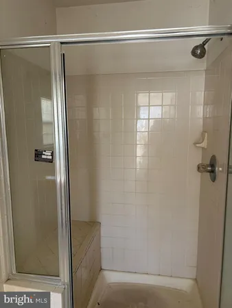 a bathroom with a tub