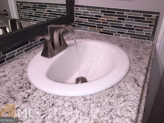 a close view of sink