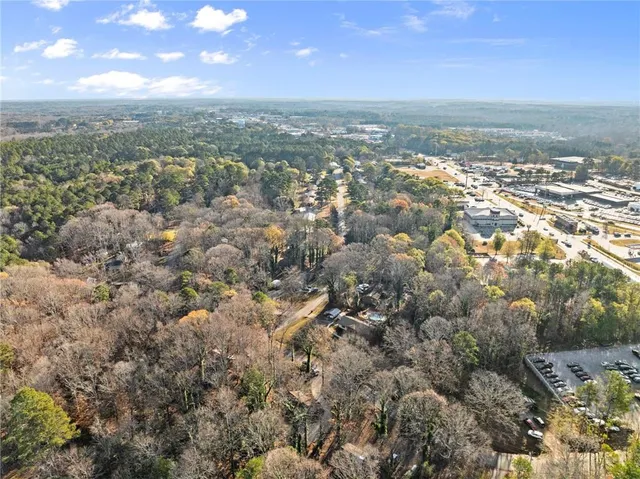 a view of city and mountain