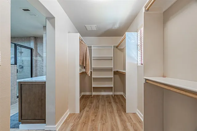 a view of a chandelier in a room