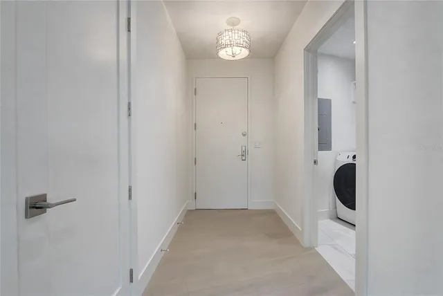 a view of balcony with furniture