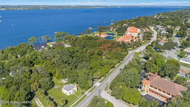 a view of a lake with a mountain