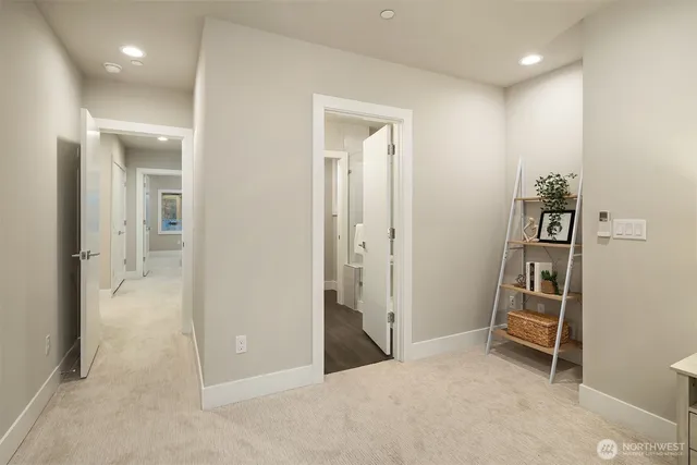 wooden floor and closet in a room