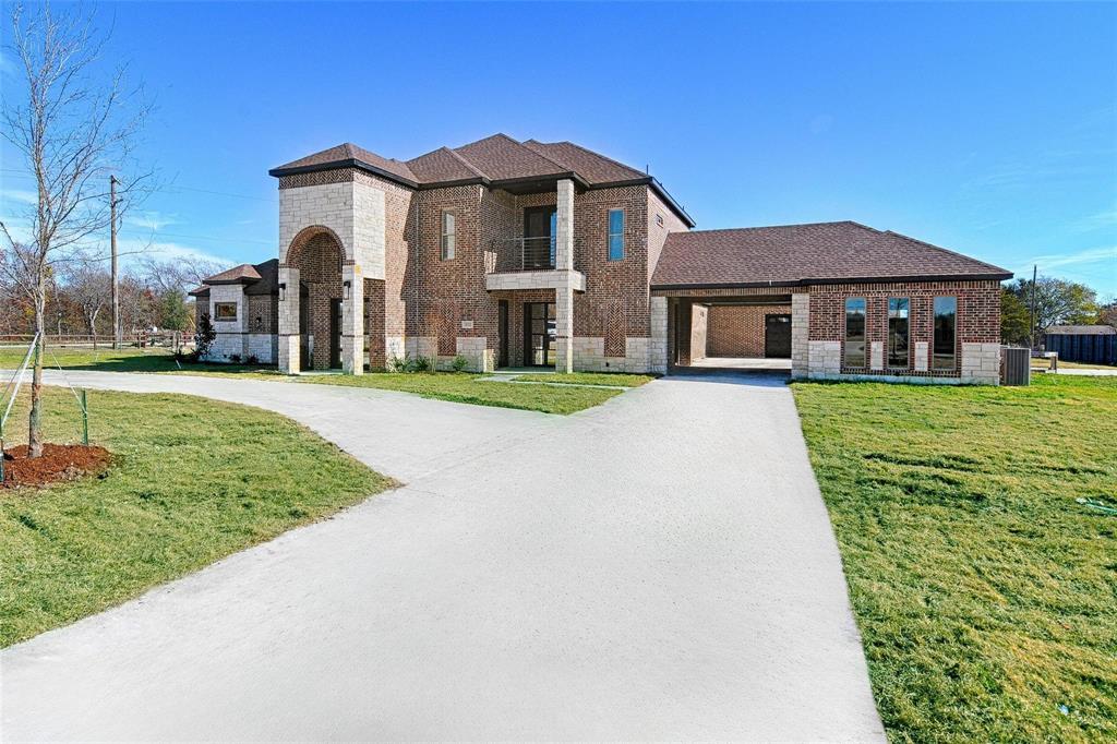 3610 Jack's Loop Midlothian, TX 76065 - Photo 2 of 7 a view of a white house with a big yard and large trees
