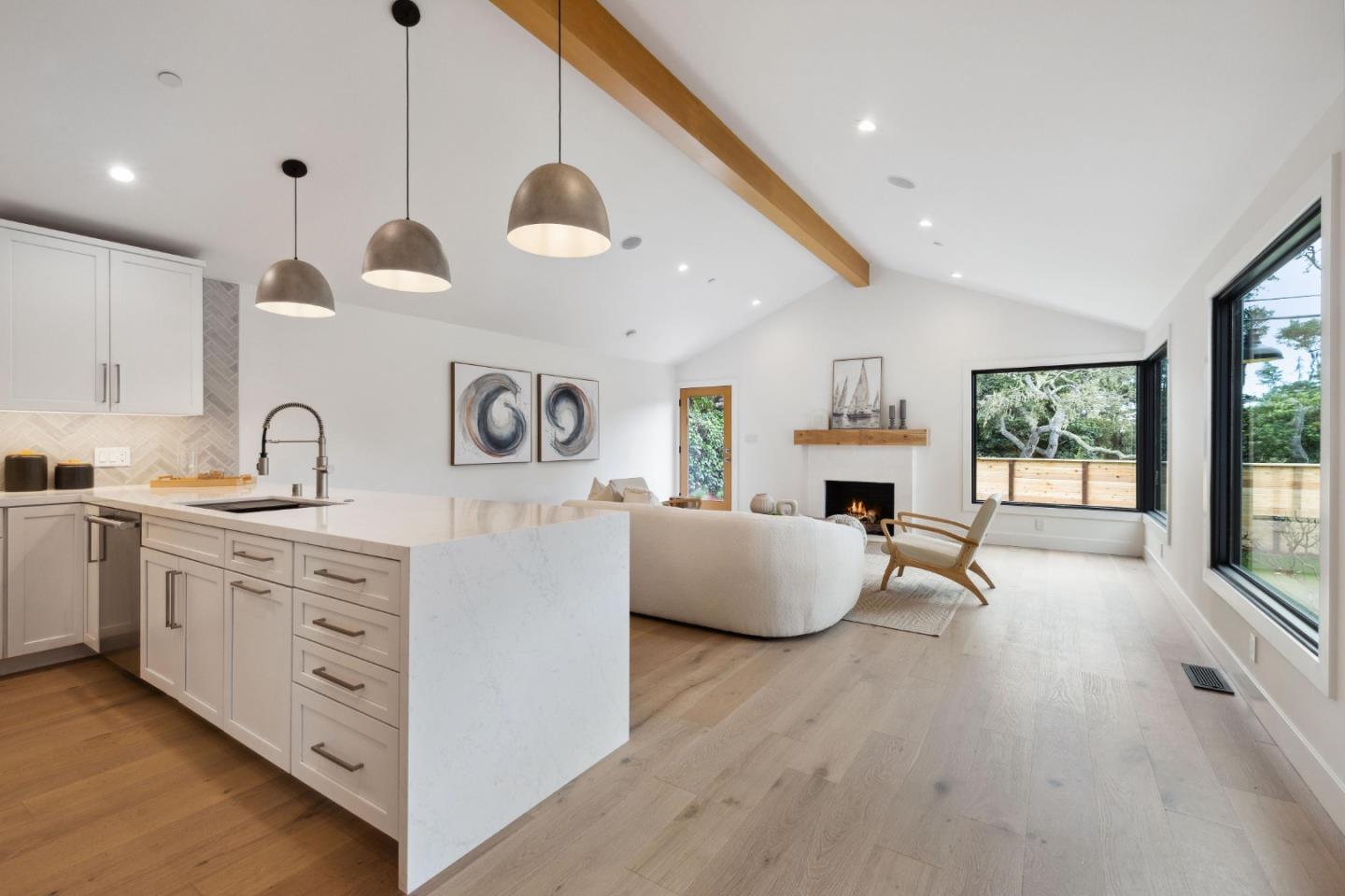 3130 Pico Avenue Carmel, CA 93923 - Photo 14 of 54 a large white kitchen with a large window