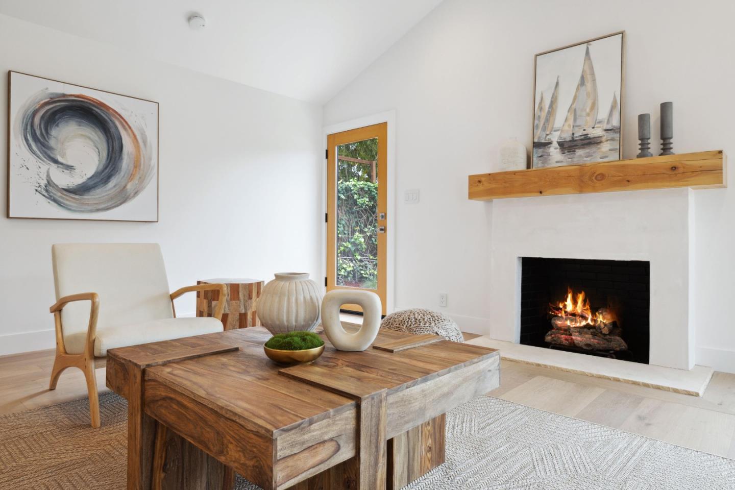 3130 Pico Avenue Carmel, CA 93923 - Photo 16 of 54 a living room with furniture and a fireplace