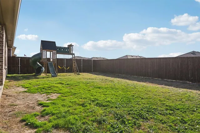 a backyard of a house
