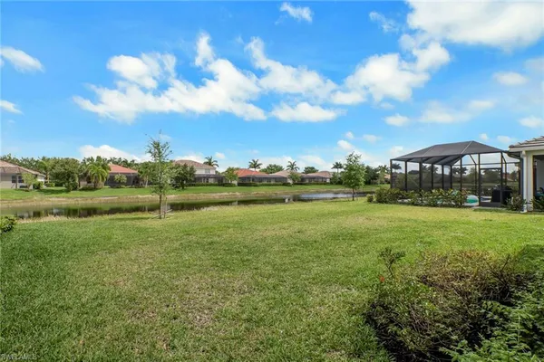 a view of an outdoor space and a yard
