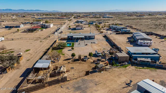 an aerial view of a city