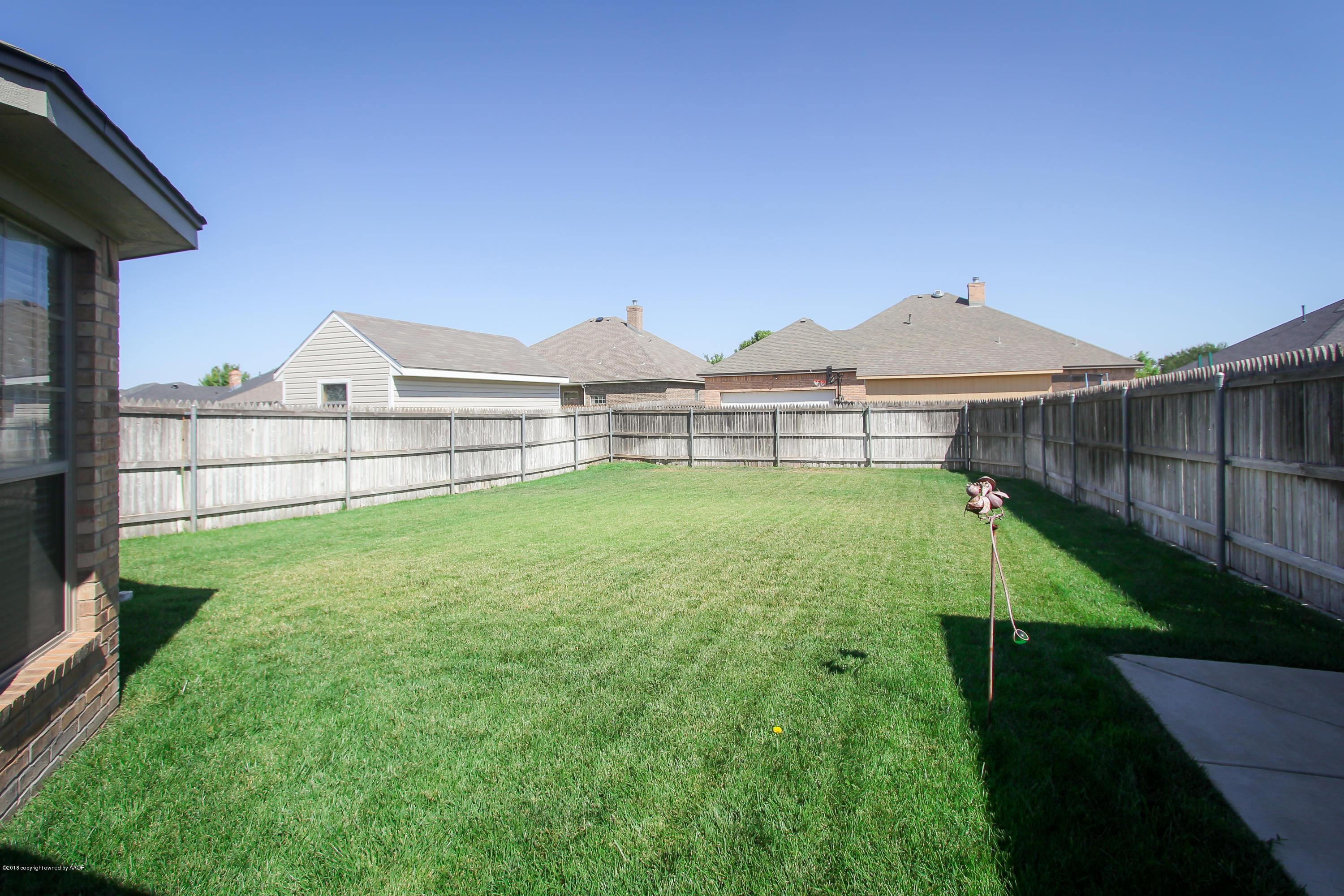 6918 Thunder Road Amarillo, TX 79119 - Photo 34 of 37 BACK YARD VIEW 1