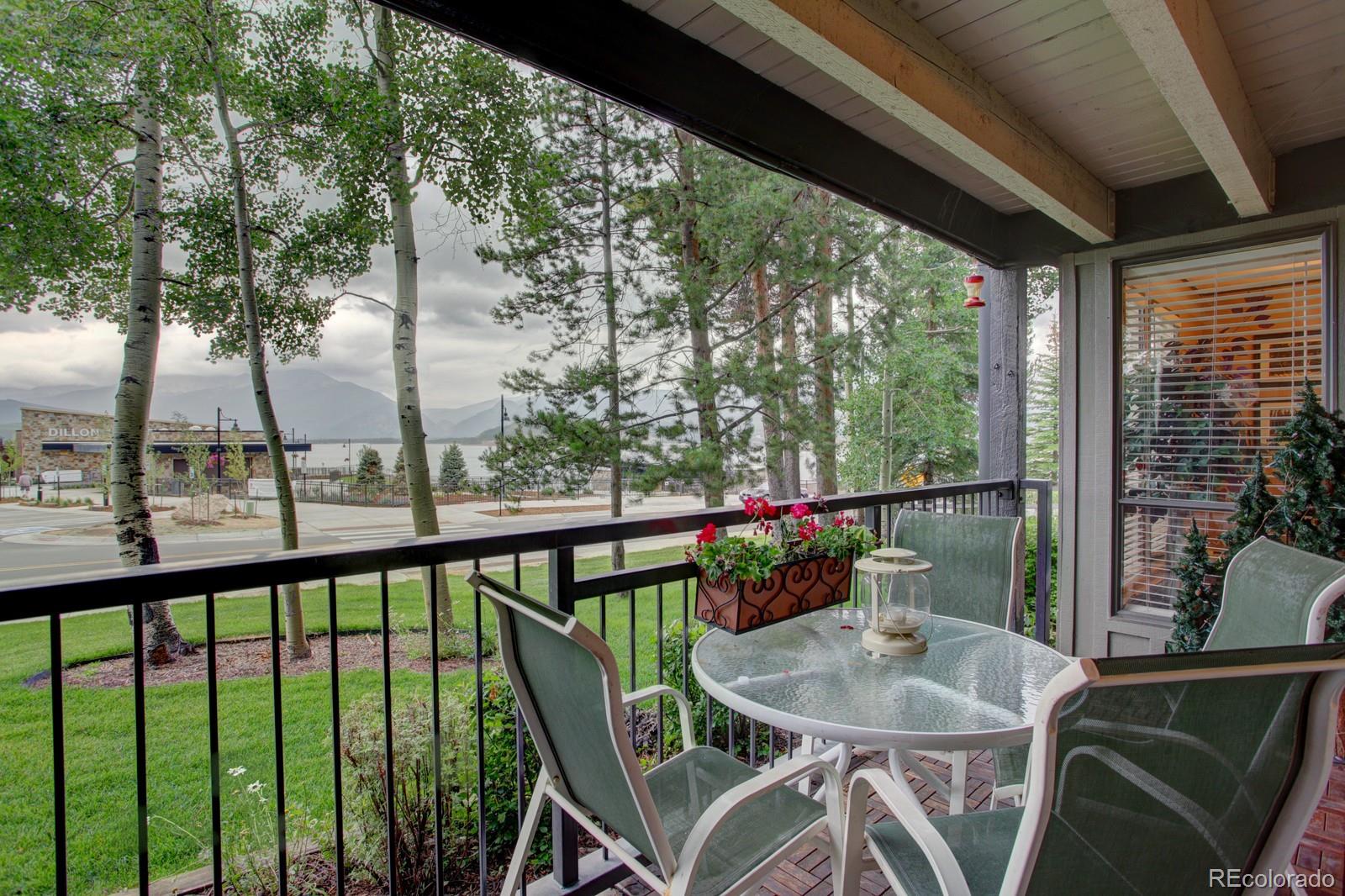 120 E Lane, Unit 109 Dillon, CO 80435 - Photo 33 of 39 a view of balcony and patio