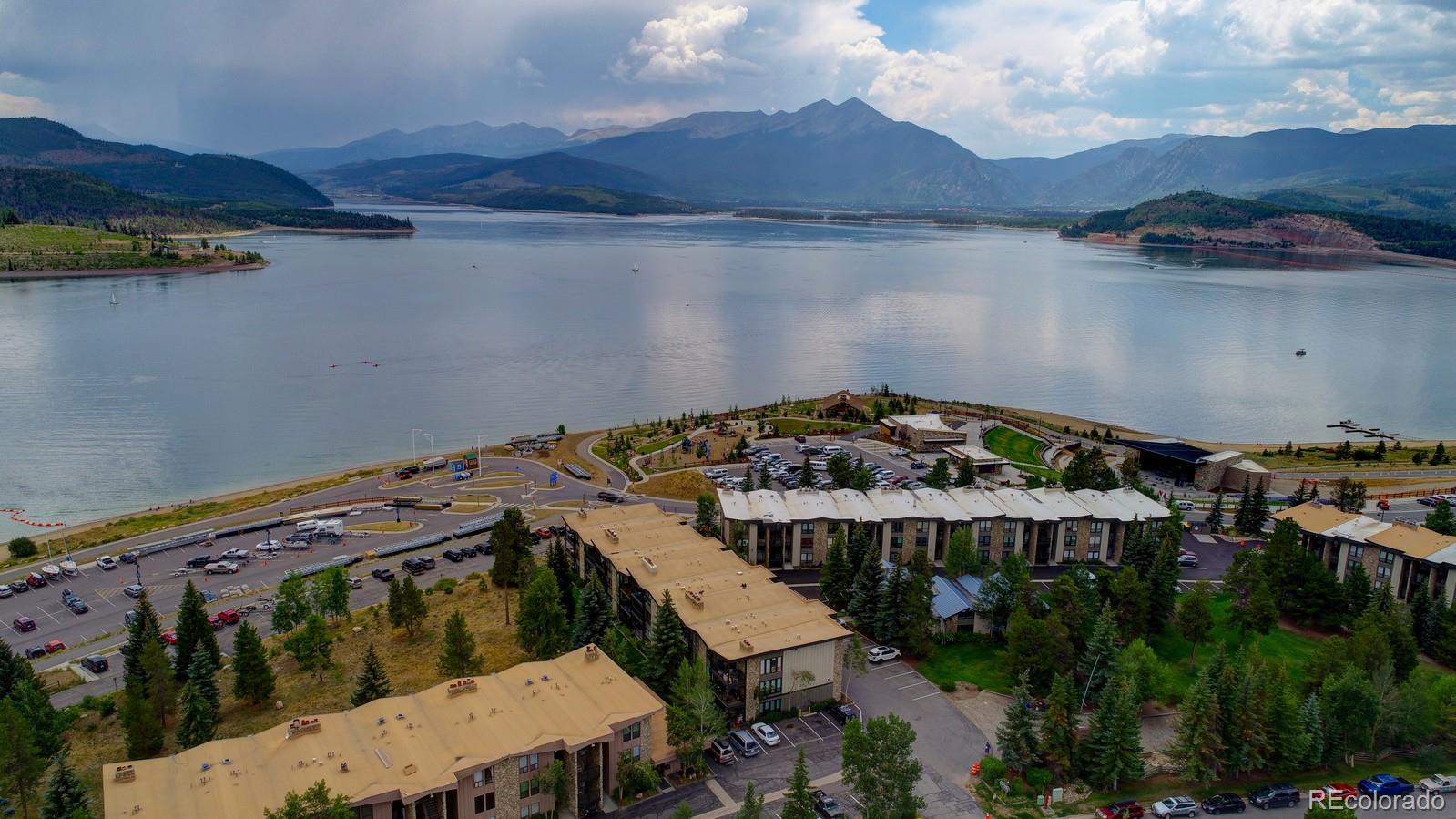 120 E Lane, Unit 109 Dillon, CO 80435 - Photo 39 of 39 an aerial view of a house with a yard
