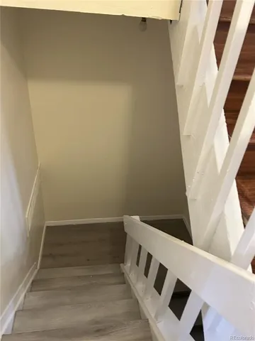 a view of an entryway with staircase