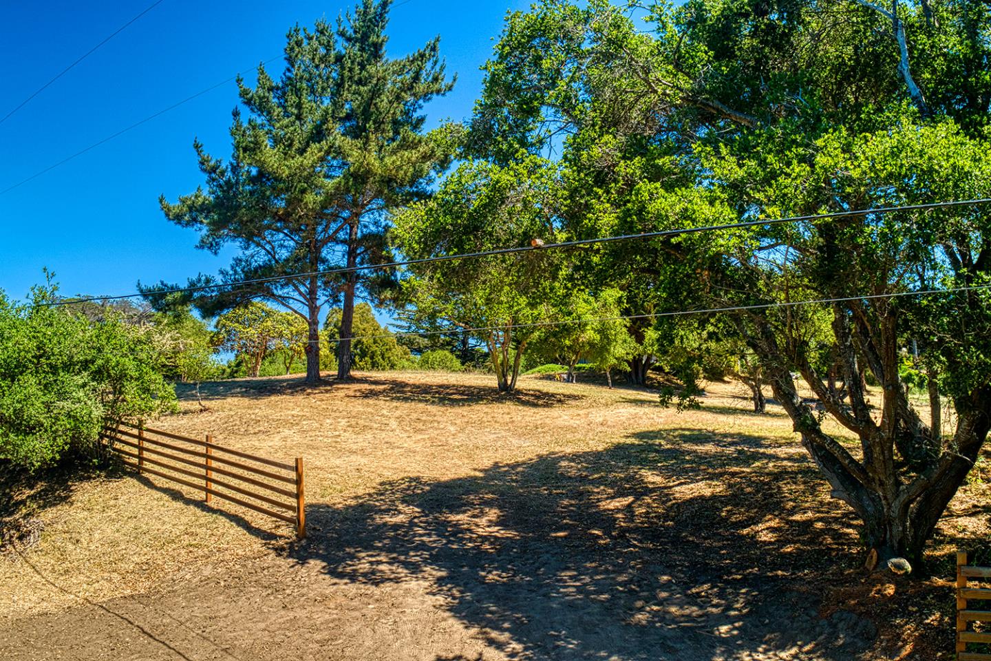 a view of a backyard of a house
