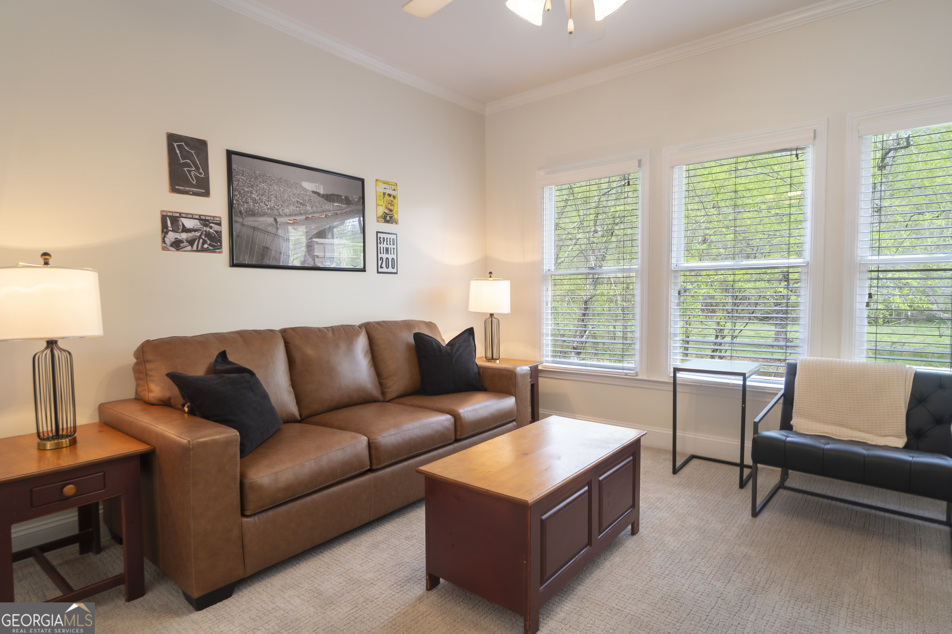 892 Edelweiss Strasse Helen, GA 30545 - Photo 8 of 36 a living room with furniture and a window