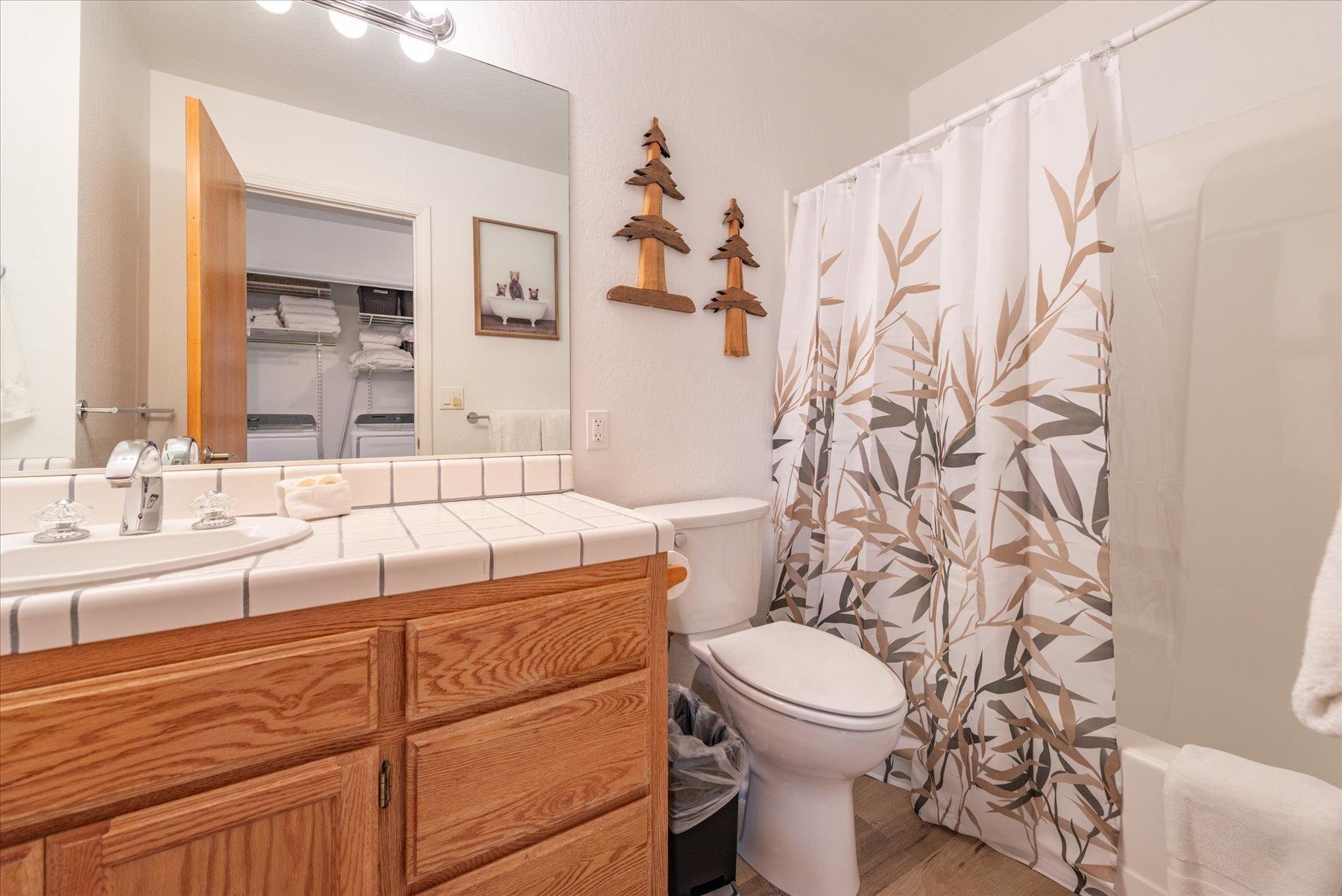 6255 Flicker Avenue Homewood, CA 96141 - Photo 13 of 22 a bathroom with a toilet sink and mirror