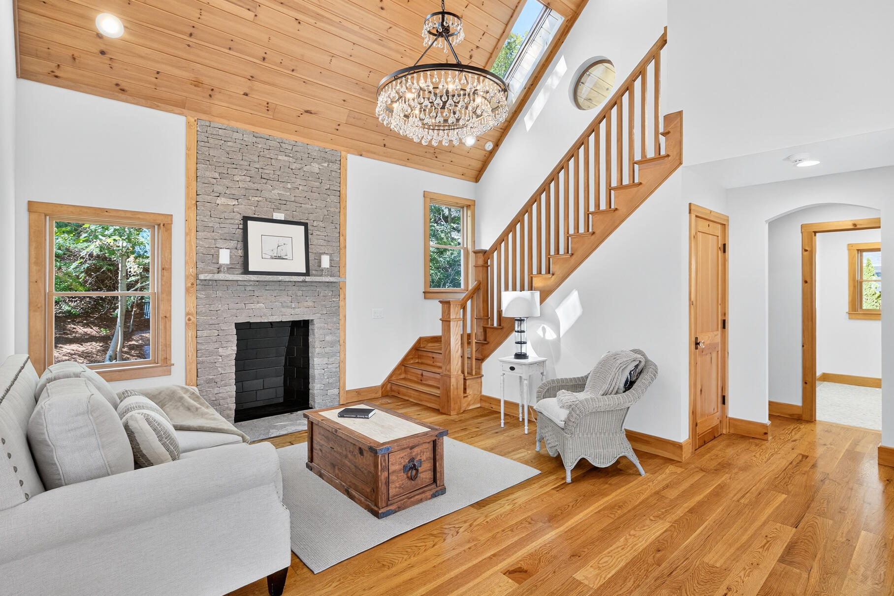 131 Timberlane Drive Mashpee, MA 02649 - Photo 25 of 57 a living room with furniture and a fireplace