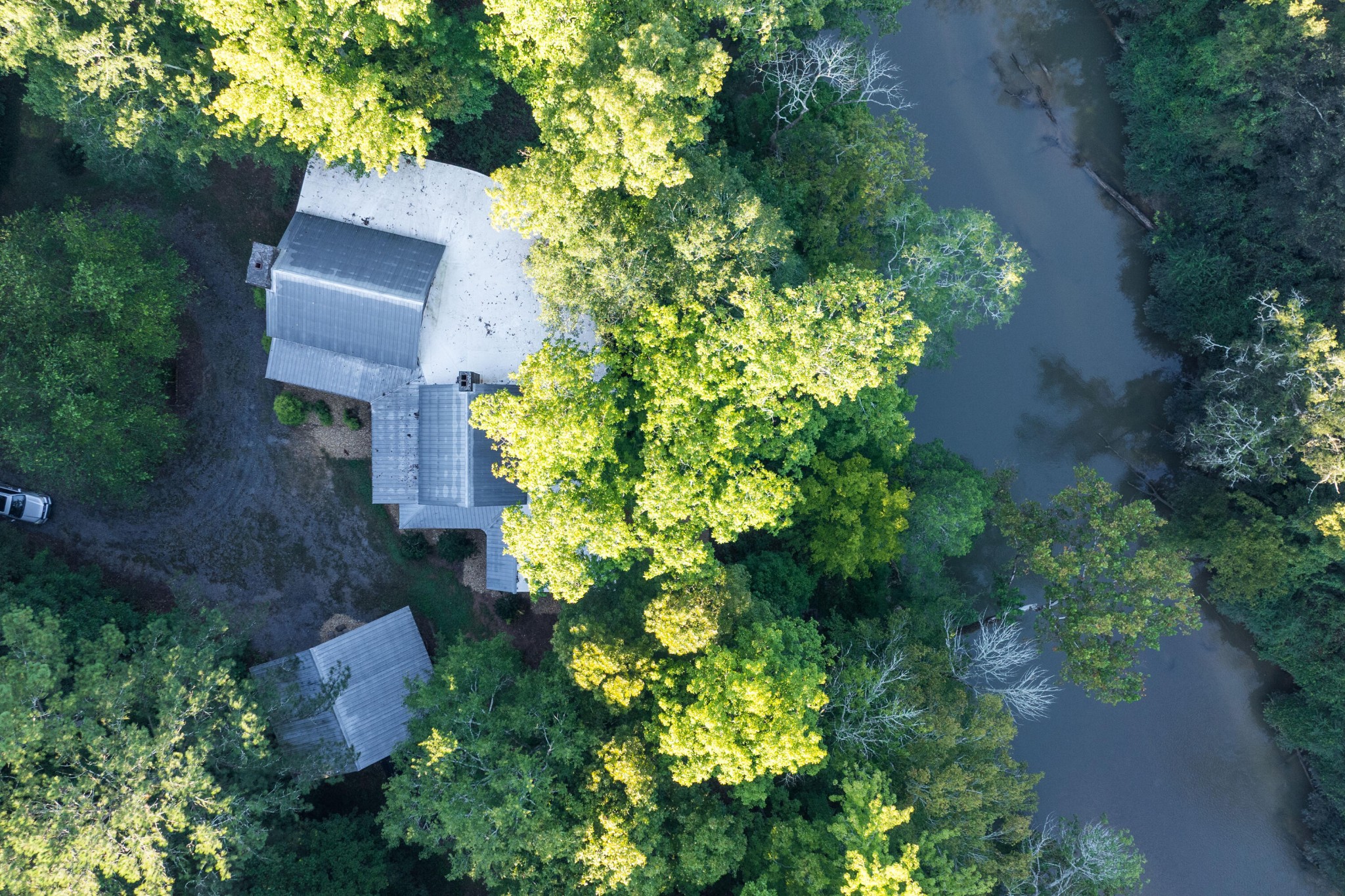 4340 Holland Chattoogaville Road Lyerly, GA 30730 - Photo 26 of 47 an aerial view of a house with a yard and garden