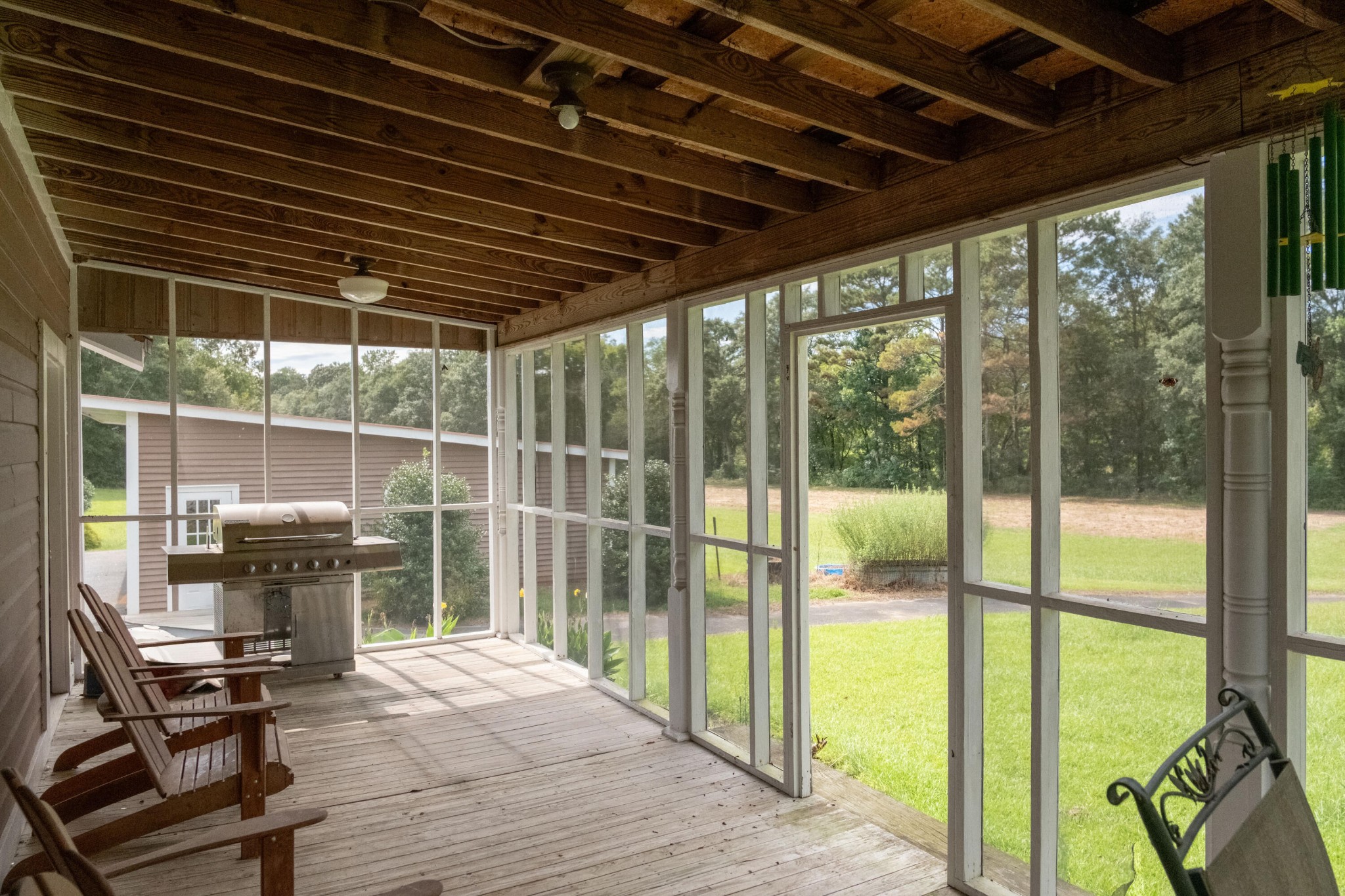 4340 Holland Chattoogaville Road Lyerly, GA 30730 - Photo 36 of 47 a view of a porch with furniture and wooden floor
