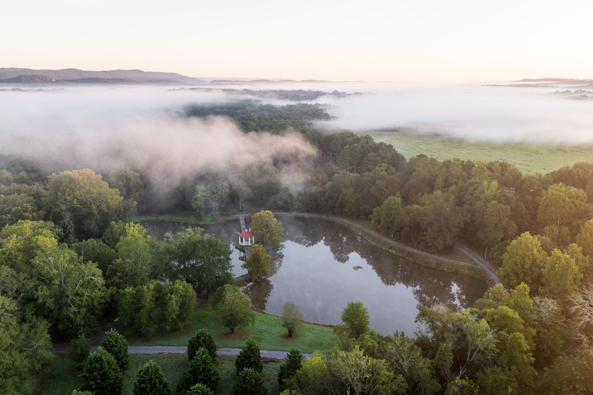 4340 Holland Chattoogaville Road Lyerly, GA 30730 - Photo 10 of 47 an aerial view of mountain with lake view