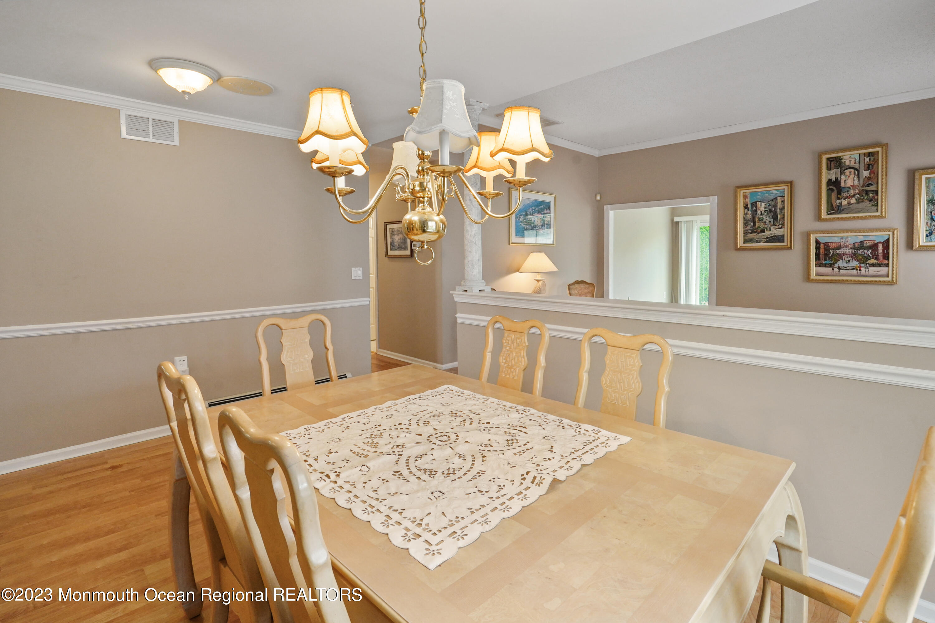7 Portebello Road Jackson, NJ 08527 - Photo 17 of 49 a view of a dining room with furniture and wooden floor