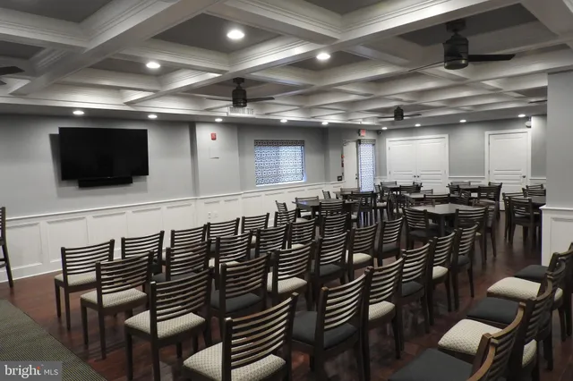 a view of a room with chairs