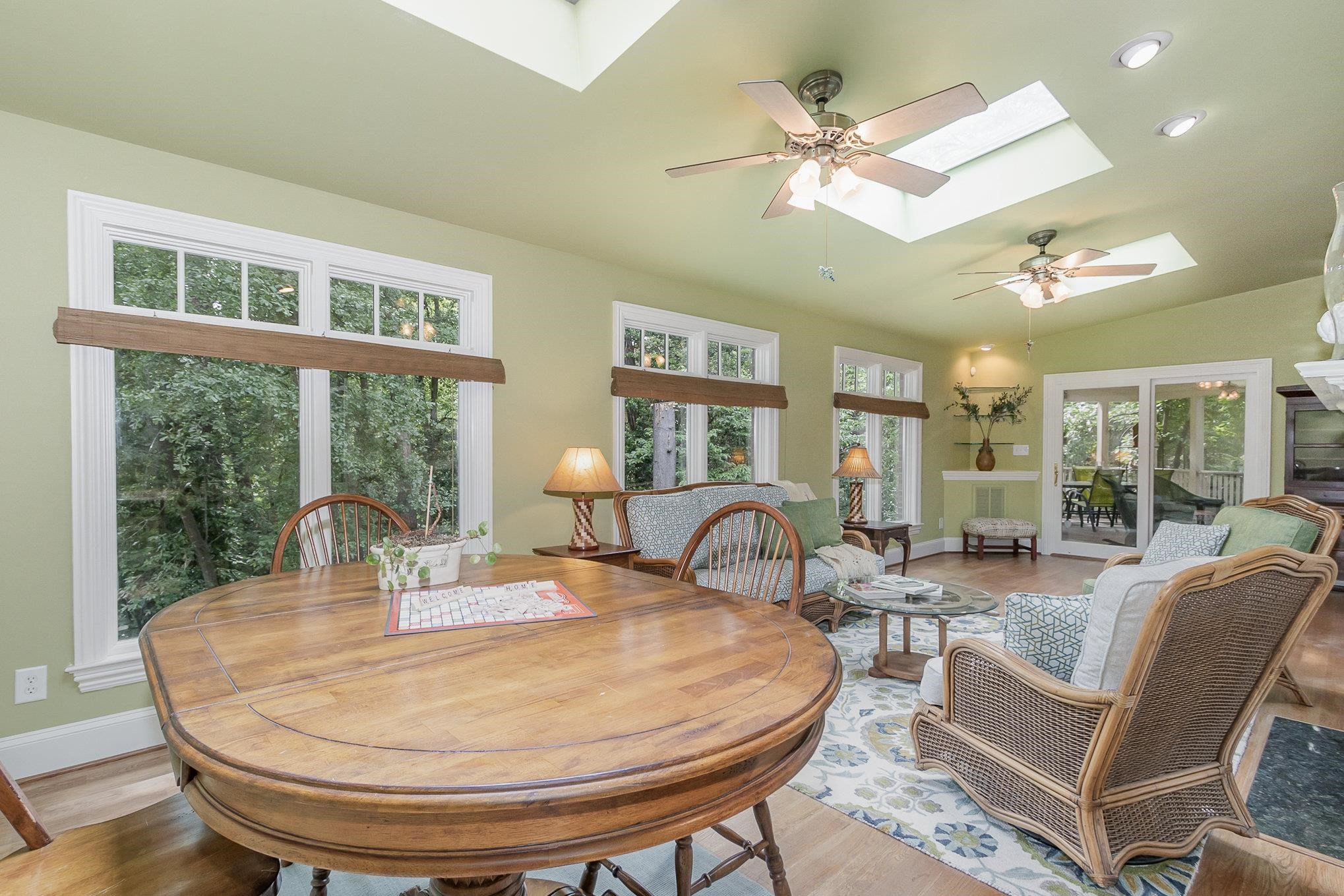 3327 Landor Road Raleigh, NC 27609 - Photo 22 of 60 a view of a dining room with furniture window and outside view